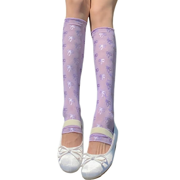 1 Pair Women Girls Long Ultrathin Lace Gloves Sun Protective Cooling Arm Leg Warmers Sunscreen Arm Leg Sleeves Covers