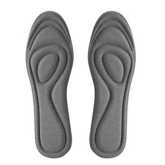 1 Pair Women Men Insoles 3D Design High Elasticity Anti-slip Super Soft Breathable Sweat Absorption Sponge Nano Deodorant Women Insoles Sports Accessories