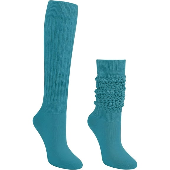 1 Pair Women Slouch Socks Knee High Scrunch Slouchy Socks, Soft Long Tube Socks for Women, 80s 90s Stacked Socks