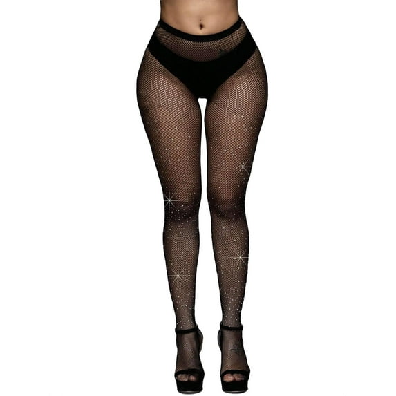 1 Pair Women's Fishnet Tights Stylish Black Fishnet Stockings for Women Perfect for Parties Costumes and Everyday Wear Comfortable and Durable Design for All Day Use
