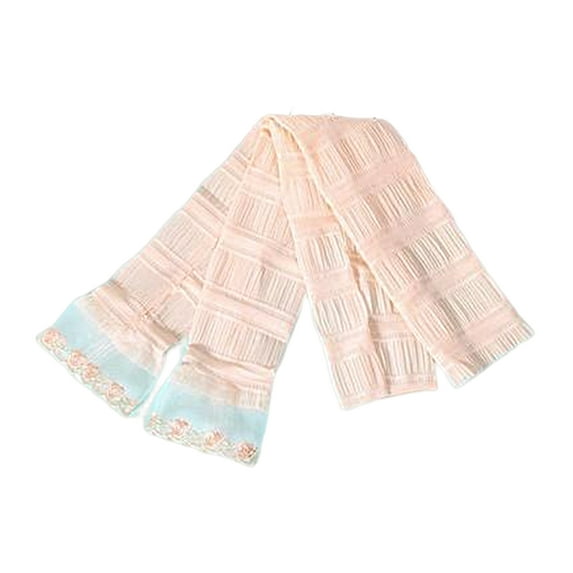 1 Pair Women's Lace Long Arm Sleeves & Summer UV Protection Long Lace Fingerless Gloves for Outdoor Riding, Wedding Opera Party, Adult Size