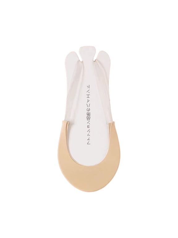 1 Pair Women's Ultra-Thin Suspender No Show Socks, Summer Soft Breathable Non-Slip Silicone Grip Footies, Elegant Practical Invisible Liner Stocking for High Heels, Loafers,Brown