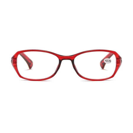 1 Pair Ladies Blue Light Blocking Reading Glasses Red Readers for Reading Paper work