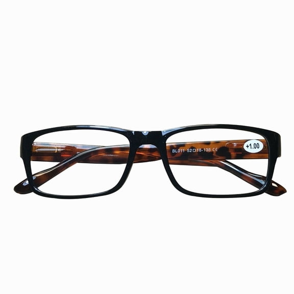 1 Pair Unisex Rectangular Blue Light Blocking Reading Glasses Spring Hinge Readers