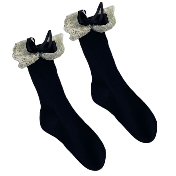 1 Pair Womens Summer Short Thin Socks Girls Cotton Lace Ruffle Style Socks