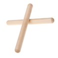 thumbnail image 1 of 1 Pair Wood Round Head Rhythm Sticks for Percussion Instrument Kids Musical Toy, 1 of 5