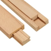 1 Pair Wooden Drawer Slides, Wood Center Guide Track, Center Mount Drawer Slides Replacement 15-3/4" (40 CM)