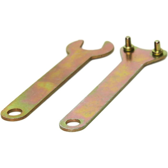 WRITWAA 1Pair Angle Wrench Carbon Steel Pin Spanner Tool for Grinder Locknut Disassembly with Heat Dissipation