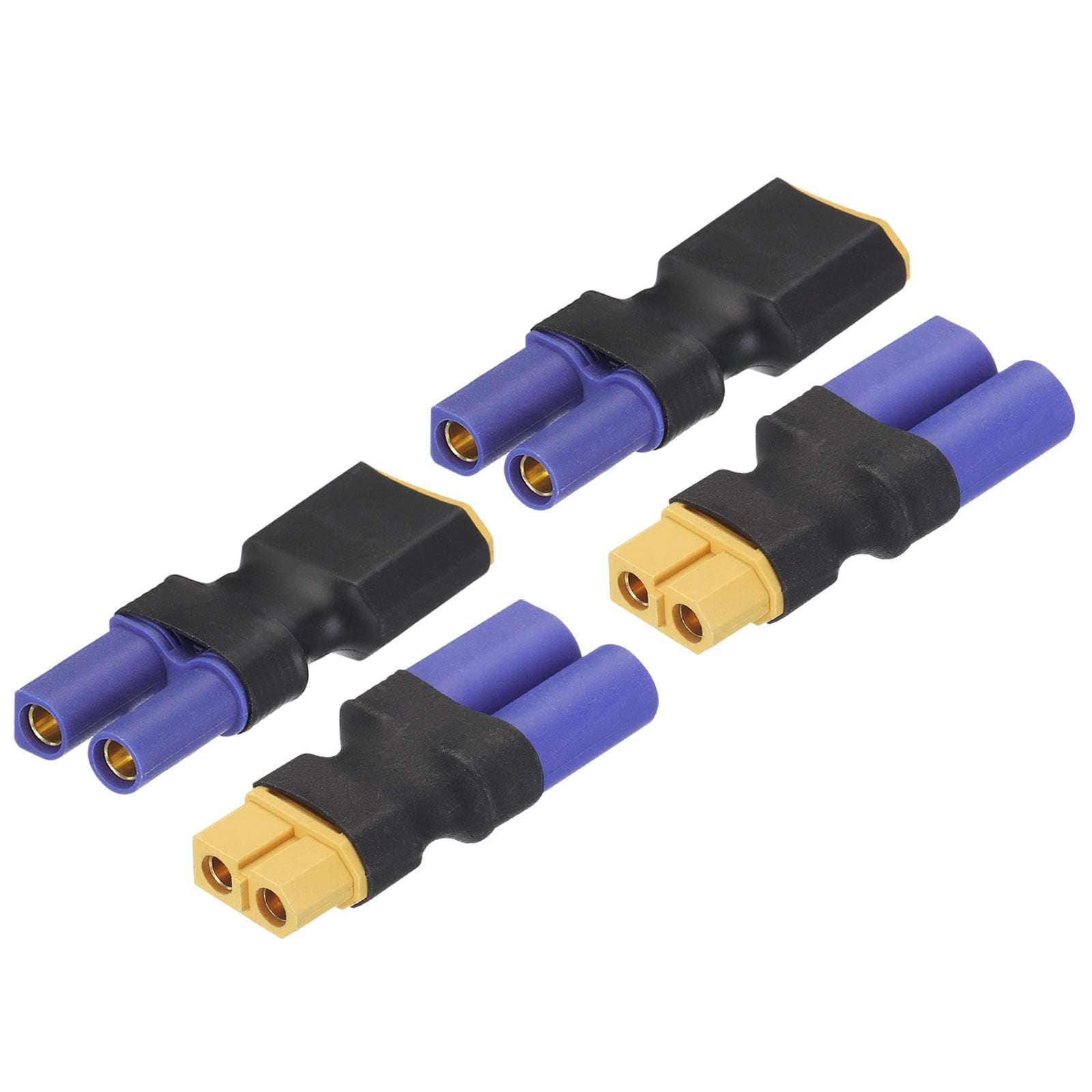 1 Pair XT60 Male to EC5 Female 1 Pair XT60 Female to EC5 Male Connector Adapter RC, RC LiPo Battery Converter
