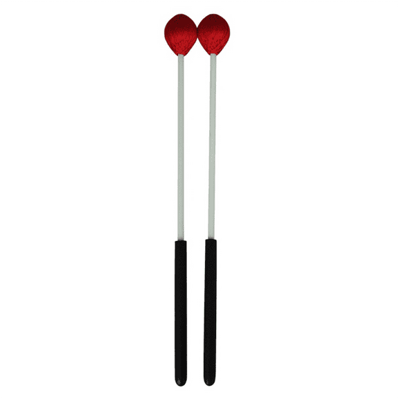 1 Pair Yarn Mallets for Marimba Percussion Sticks Marimba Mallets Marimba Sticks Medium Hammer,2 x marimba mallet,Red