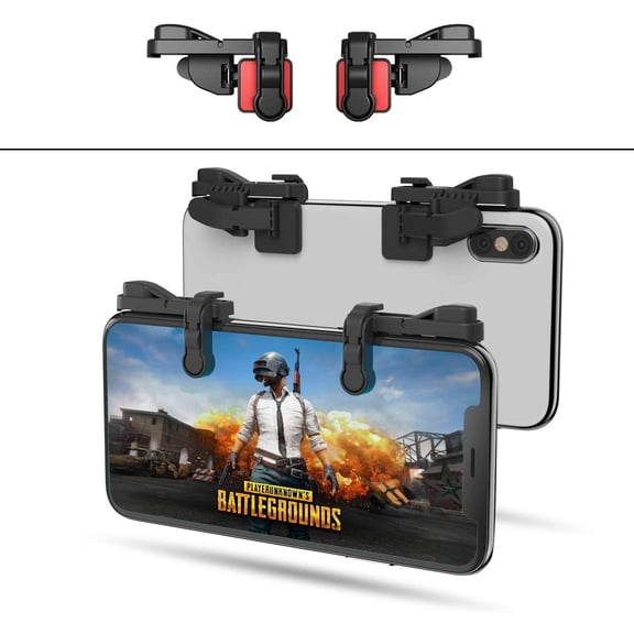 1 Pair Z108 Mobile Gaming Controller Compatible with PUBG Mobile/Fortnitee Mobile/Call of Duty Mobile, Sensitive Shoot and Aim Trigger L1R1 Compatible with Android & iPhone