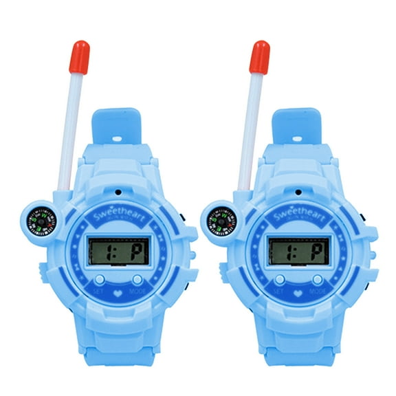 1 Pair of ABS Watch Wireless Walkie Talkie with USB Charging and Multifunction