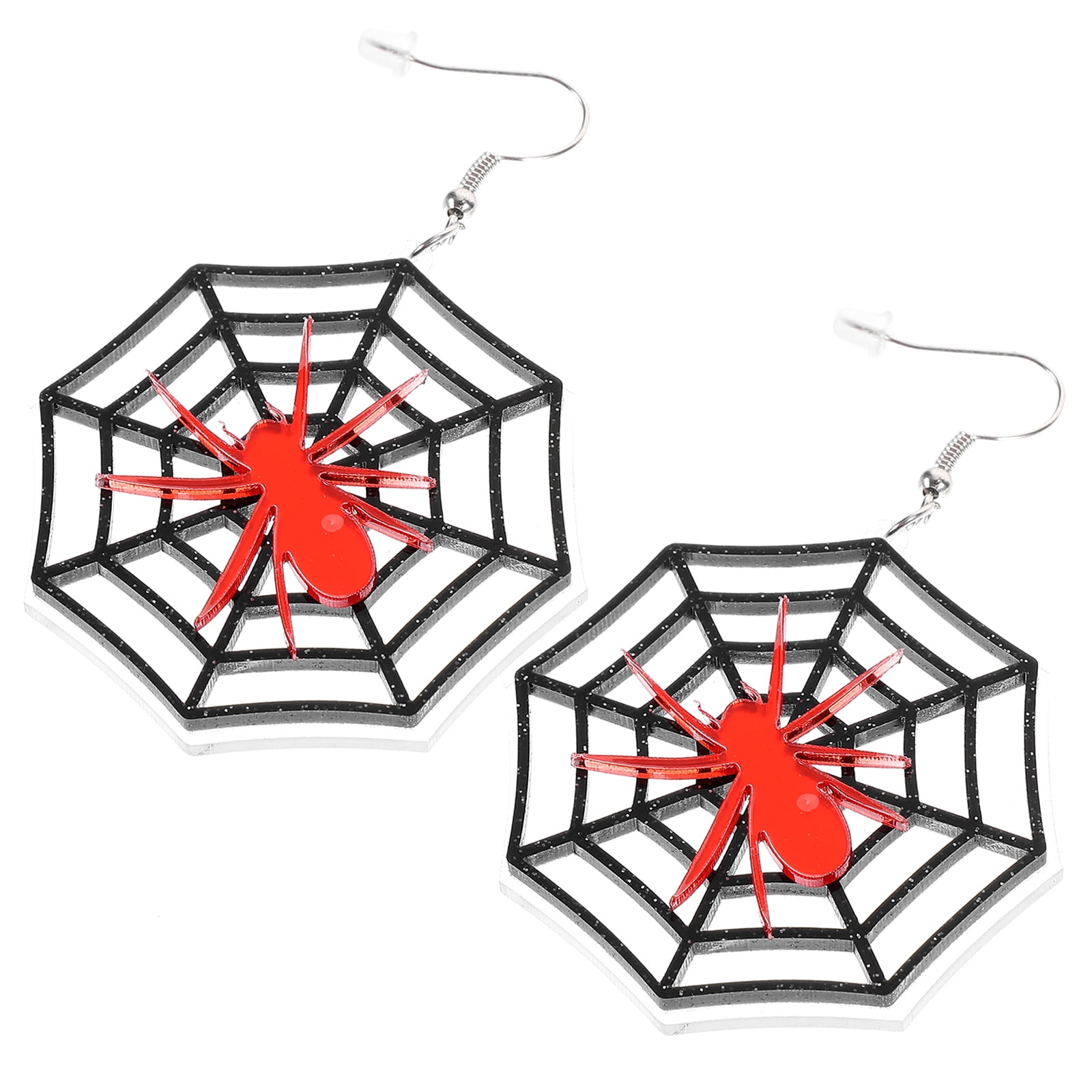 1 Pair of Acrylic Earrings Drop Earrings Halloween Spider  Earrings