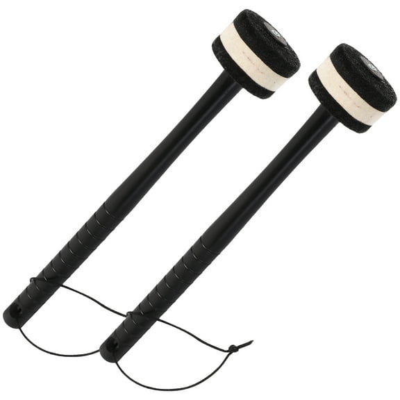 Black Bass Drum Mallet with Synthetic Material for Drum Use Lightweight and Portable Design