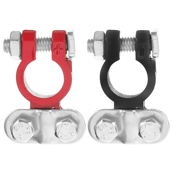 1 Pair of Car Battery Terminal Clips Positive and Negative Connector