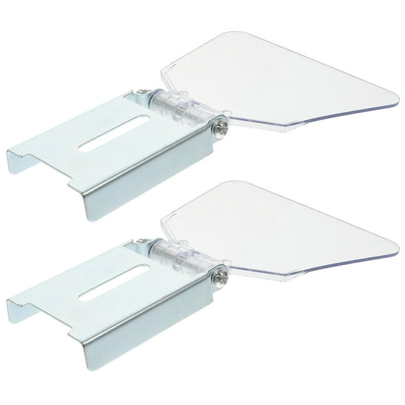 CIMAXIC 1Pair Bench Eye Protector Guard Plate Stainless Steel Dustproof Safety Shield