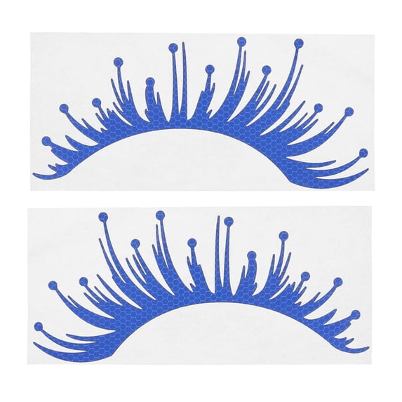 1 Pair of Car Headlight Eyelashes Stickers Reflective Waterproof Vinyl Decal Fake Eyelash Stickers for Car SUV Truck Cute Car Headlight Decoration