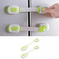 thumbnail image 1 of 1 Pair of Child Locks Multi Use Child Locks Childproofing Proofing Cabinet for Drawers Fridge Dishwasher Toilet Seat Cupboard Oven No Drilling, 1 of 7