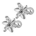 thumbnail image 1 of 1 Pair of Dermal Jewelry Suitable for Lips, Labret, Neck, Back Chest , Flower, 1 of 8