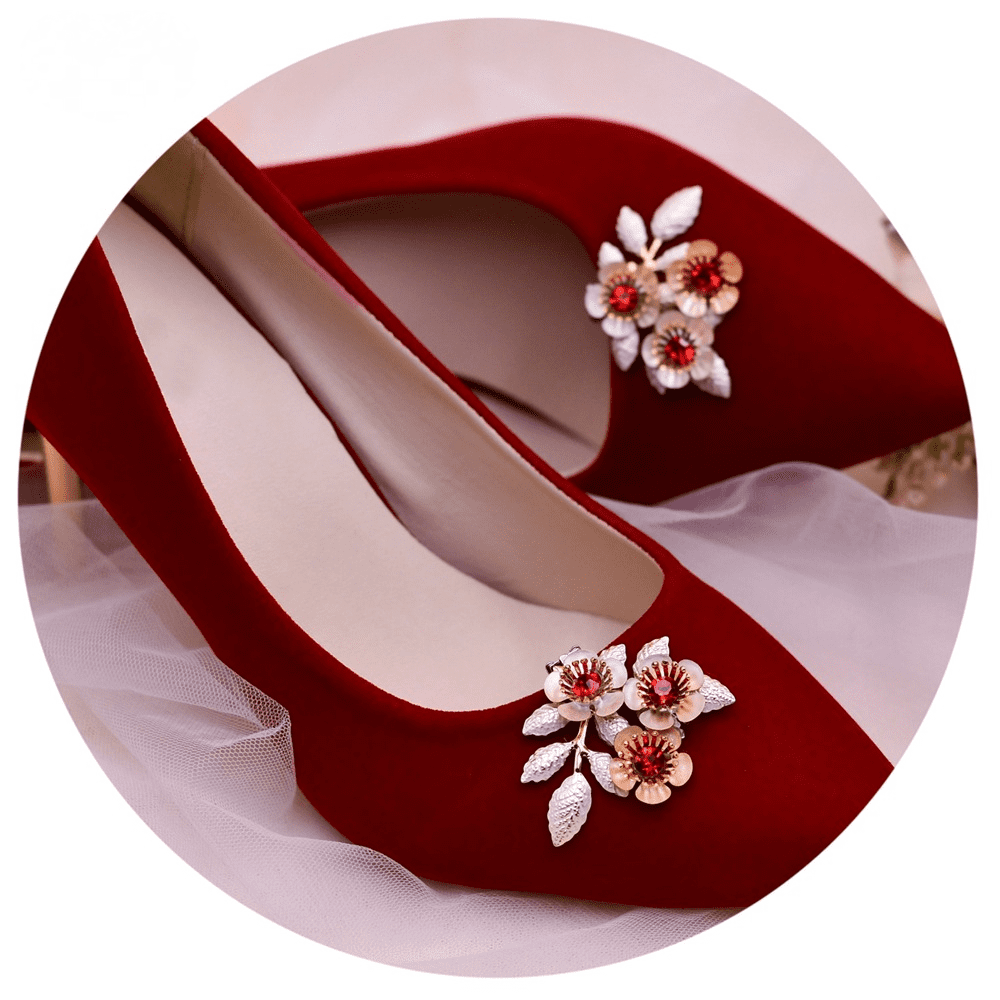 Oumefar 1 Pair Shoe Clip, Decorative Shoe Clips Shoe Flower Crystal Buckle Shining Shoe Clips Rhinestone Clips for Shoes for Pumps Bridal Shoe