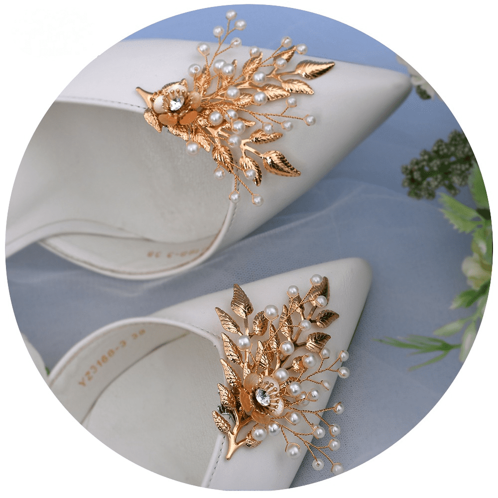 FINGERINSPIRE 1 Pair Crystal Rhinestone Shoe Clips Oval Sliver Shining  Rhinestone Shoe Buckle Detachable Shoe Decoration Wedding Bridal Shoes High