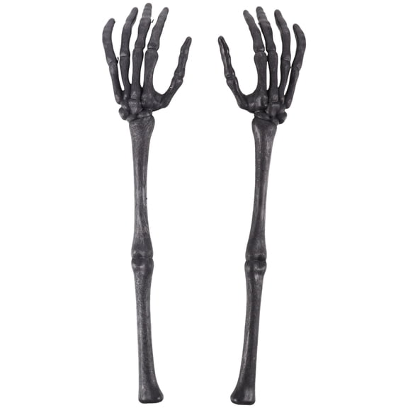 1 Pair Skeleton Arm Stakes with Hands Garden Decor Yard Prop Decoration