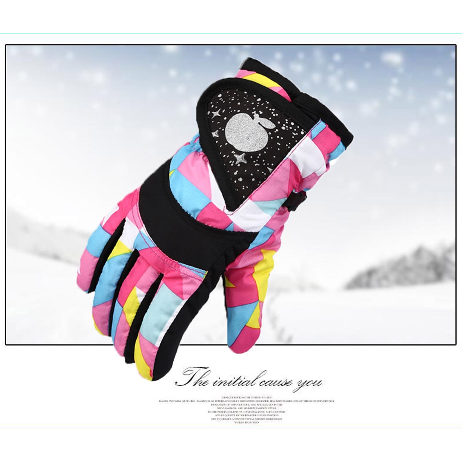 Playshoes Kids Winter Gloves – Waterproof, Windproof Finger Gloves With Velcro & Reflectors