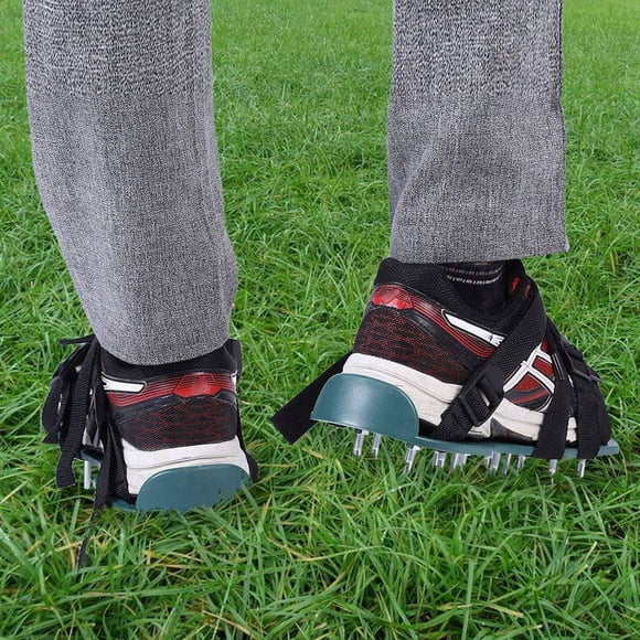 1 Pair of Lawn Aerator Shoes for Grass, Lawn Lawn Soil Loosening Aerator Spiked Shoes Gardening Tool for Outdoor