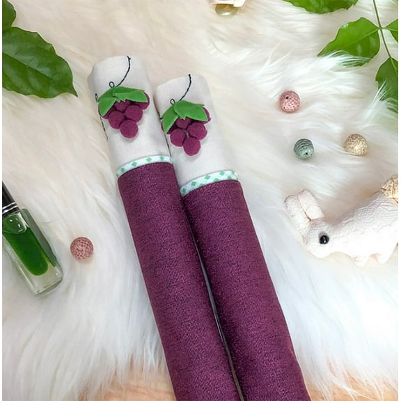 1 Pair of Refrigerator Door Handle Covers a Pair Refrigerator Handle Cover Kitchen Appliance Refrigerator Cover