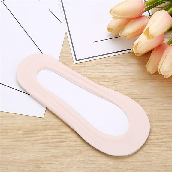 1 Pair of Socks Pink Cotton Pairs/Set Women No Show Socks Silky Nylon Low Cut Non Slip Thin Liner Socks Hidden Socks for Boat Summer