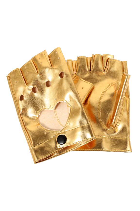 1 Pair of Half Finger Dancing Gloves for Stage Performance, Party, and Dance Events
