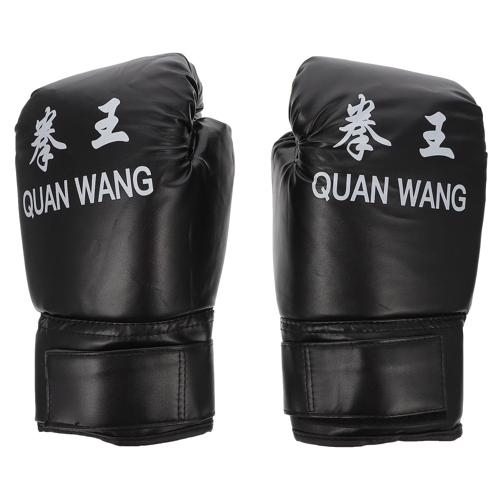DEEPCRAFF 1Pair Thickened Kickboxing Gloves Black Professional Boxing Supply with Air Flow Design