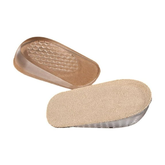 1 Pair of Transparent Gel Heel Wedges Cushions Pad for Height Increase and Ankle Support Suitable for Various Shoe Types