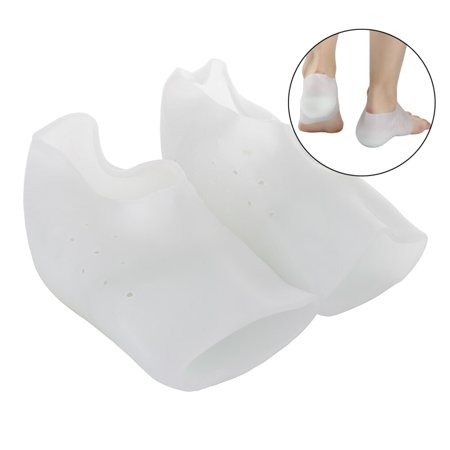 1 Pair silicone reusable Invisible Height Lift Heel Pad Sock Liners Increase Insole Pain Relief Pad , Moderate thickness