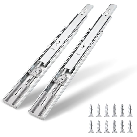 1 Pairs 12 inch Soft Close Drawer Slides Full Extension Heavy Duty Drawer Slides Ball Bearing Slides Rails 100 LB Load Capacity for Dresser File Cabinet