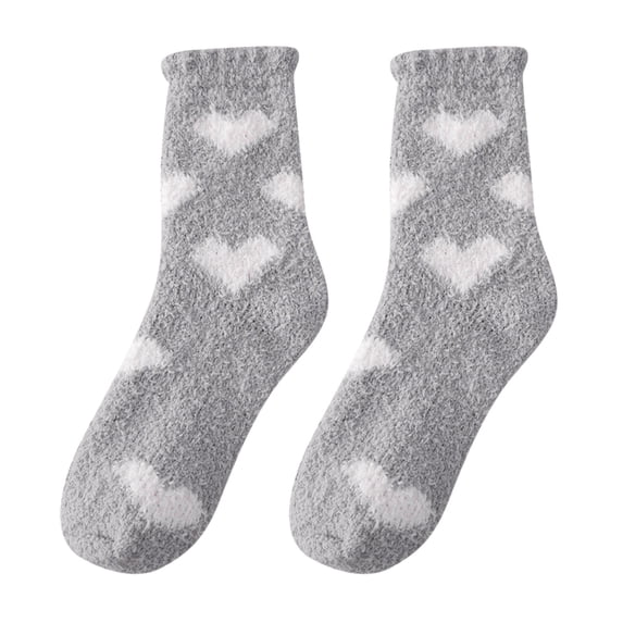 1 Pairs Aloe Socks Moisturizing Spa Socks,Winter Warm Home Sleeping Socks Don't Shed Lint,Spa Pedicure Foot Care Socks Fluffy Slipper Sock Lightweight Coral Fleece Fuzzy Socks for Christmas Gift