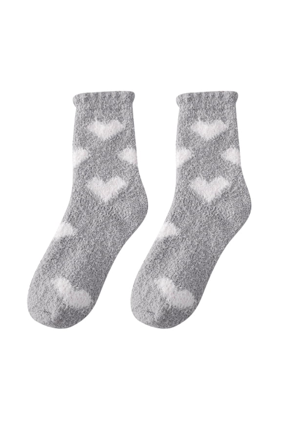 1 Pairs Aloe Socks Moisturizing Spa Socks,Winter Warm Home Sleeping Socks Don'T Shed Lint,Spa Pedicure Foot Care Socks Fluffy Slipper Sock Lightweight Coral Fleece Fuzzy Socks for Christmas Gift