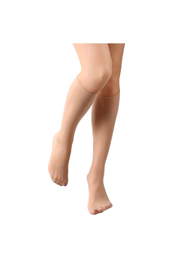 1/ Pairs Breathable Women's Silk Knee Length Socks for Everyday Use Sheer Thin Nylon Knee Length Stockings Hosiery