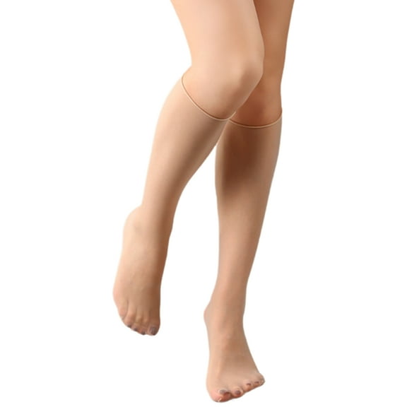 1/ Pairs Breathable Women's Silk Knee Length Socks for Everyday Use Sheer Thin Nylon Knee Length Stockings Hosiery