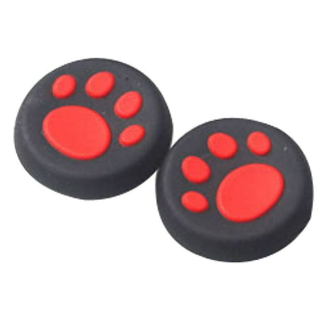 1 Pairs Cat's Paw Silicone Gel Thumb Grips Caps For Nintendo Switch Controller