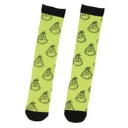 KYGABAK 1 Pairs Christmas Socks Grinch Socks Green Holiday Socks Cute Socks for Christmas Party Gift