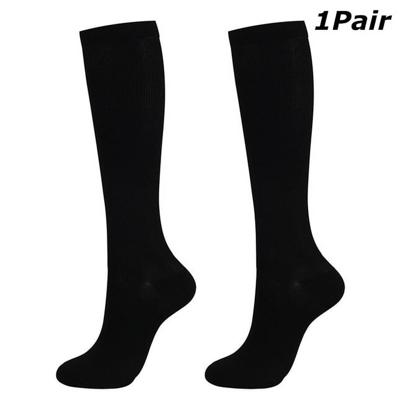 1 Pairs Compression Socks for Men Women Wide Calf Circulation Knee ...