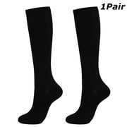 1 Pairs Compression Socks for Men Women Wide Calf Circulation Knee Socks 20-30 mmhg For Running Athletic Nursing Travel