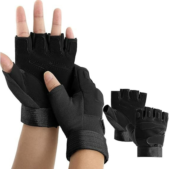 1 Pairs Director's Showcase Color Guard Gloves Fingerless Colorguard Gloves Adjustable Wrist Strap for Color Guard Flag Pole and Sports