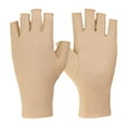 thumbnail image 1 of 1 Pairs Elderly Skin Thin Protector Gloves Tone Fingerless Gloves Bruise Ab Rasion Protective To Cover Br Uising Beige, 1 of 5