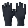thumbnail image 1 of 1 Pairs Elderly Skin Thin Protector Gloves Tone Fingerless Gloves Bruise Ab Rasion Protective To Cover Br Uising Black, 1 of 4