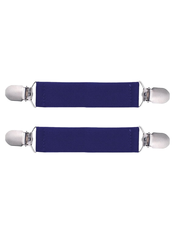 1 Pairs Glove Clips,Mitten Clips Elastic Stainless Steel Gloves Clips,Adjustable Mitten Clips,Dress Pants Sweater Cardigan Shawl Clip,Elastic Mitten Clips,Elastic Glove and Mitten Clips,(Blue)