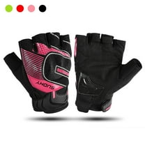 1 Pairs Half Finger Motocycle Gloves, Pink Built-in TPU Case Motorcycle Gloves for Summer, Size L Breathable Lightweight Motorcyle Gloves, Touchscreen Motorcycle Riding Gloves for Road Racing
