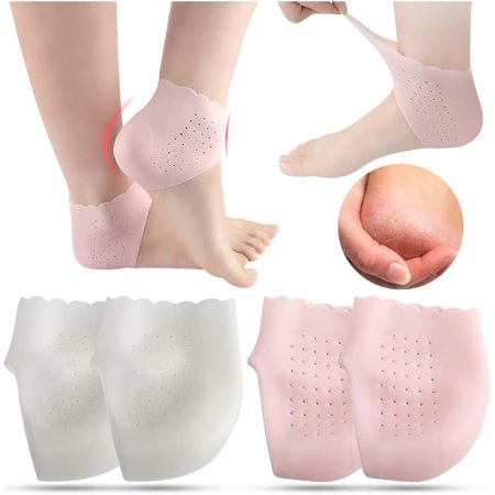 1 Pairs Heels Moisturizing Socks for Dry Cracked Heels Repair - Moisturizing Gel Heel Sleeves Open Toe Comfy Socks Day Night