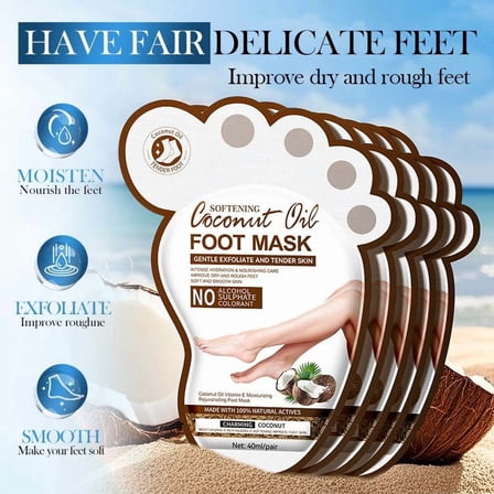 1 Pairs Hydrating Foot Masks, Repairing Foot Mask for Dry Cracked Feet, Restoring Socks with Shea Butter, Jojoba Oil & Vitamin E, Moisturizing Socks, Self Care Gifts for Women